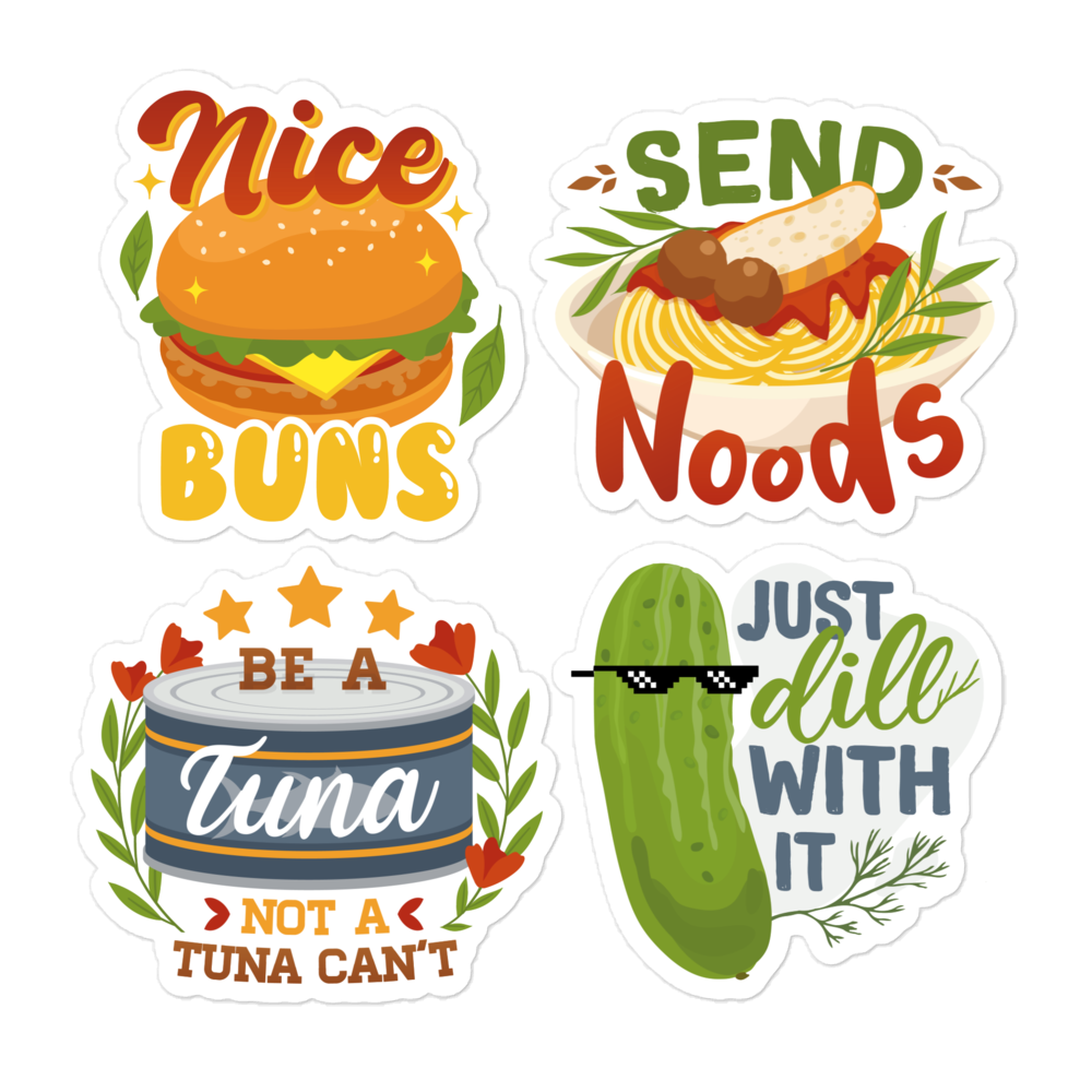 Food Hunger Sticker Hungry Sticker Pack – Carbon Chic